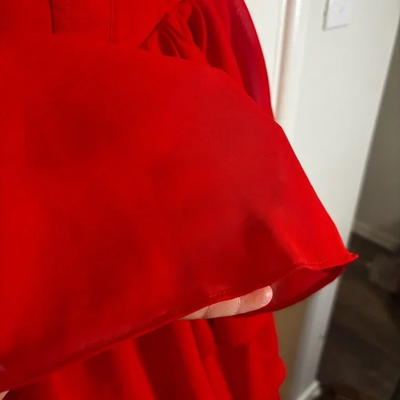 BERLINNOVA Red Tiered Corset Dress - Picture 8 of 14